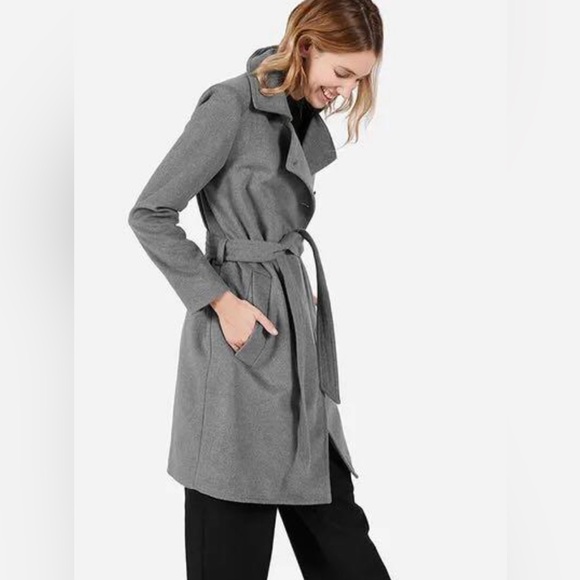 Everlane Jackets & Blazers - Everlane Wool Cashmere Blend Belted Coat